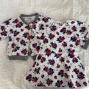 Petit Bateau dress and jacket set (3 years)
